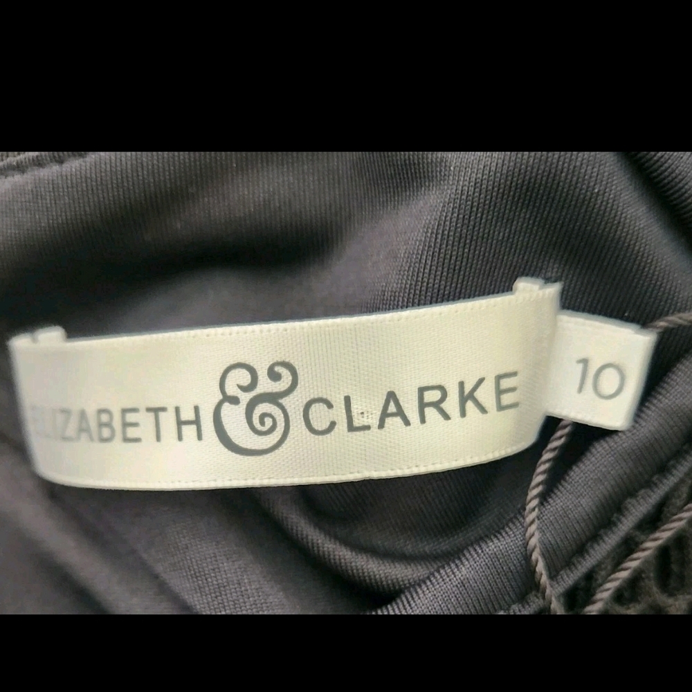 Elizabeth & Clarke The James Dress Unstainable Black Womens Size 10 New NWT - Picture 10 of 11
